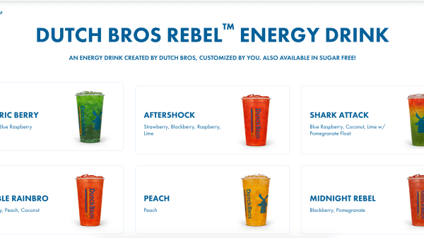 Dutch bros nutrition facts